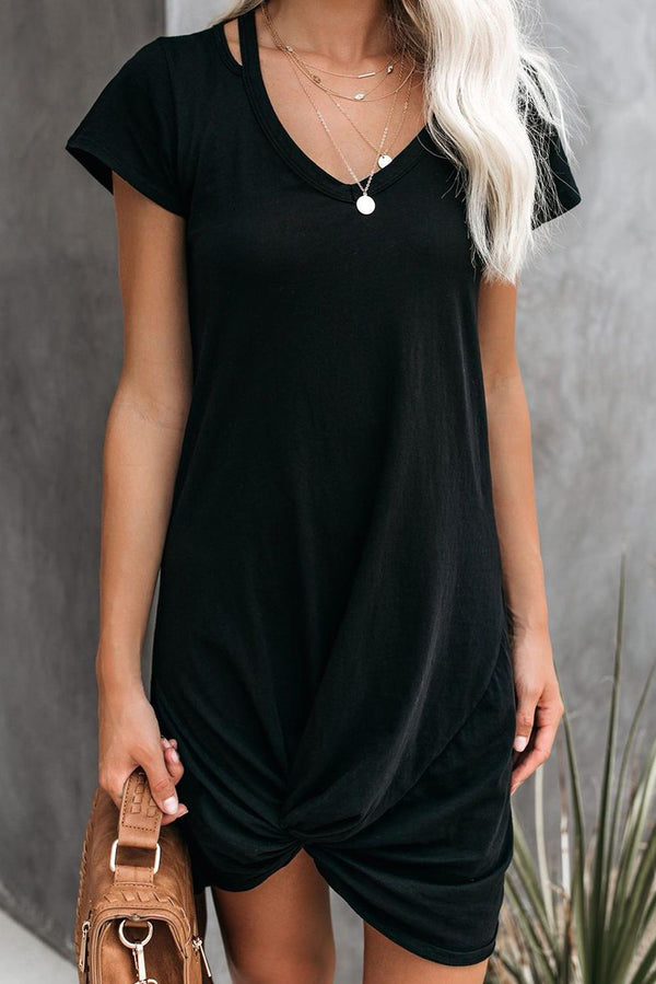 Jersey Twist T-Shirt Dress